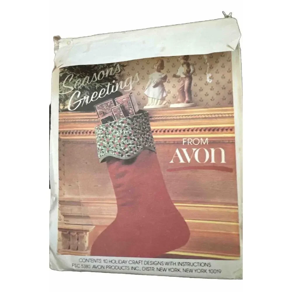 Uncut McCall's Avon Christmas Holiday Ornaments and Tapestry Pattern Collection